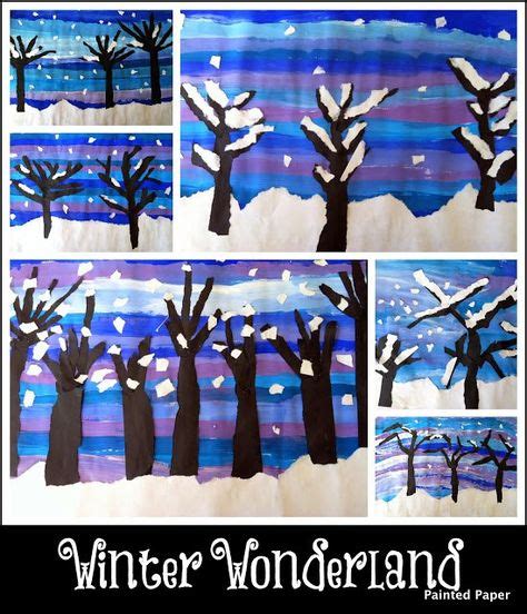 We Have Been Busy Creating Various Winter Scenes In Our Art Classroom