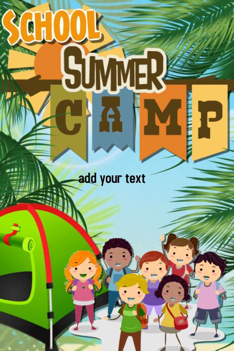 School Summer Camp Flyer Template Postermywall