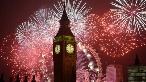 London New Years Eve Fireworks Big Ben Uk Parliament Desktop Wallpaper Hd Resolution 1920x1080