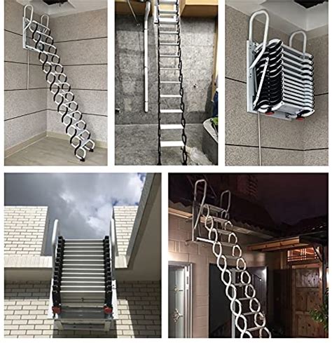 Techtongda Attic Extension Loft Ladder Stairs Folding Ladder Wall