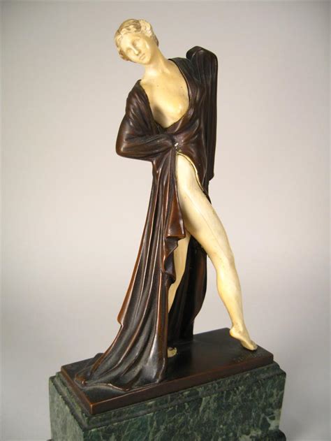 Igavel Auctions 2 Art Deco Sculptures Of Women European Early 20th C Theodor Stundl And Kr