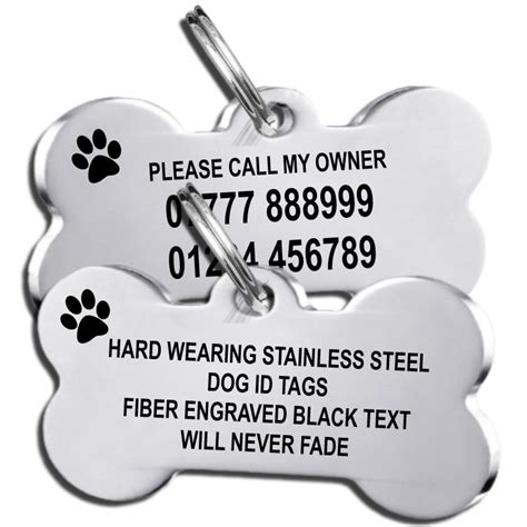 It is trapezoidal in shape and curved on itself like a shallow dish. Hard Wearing Stainless Steel Bone Shape Pet Tags with ...