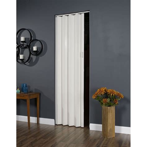 Homestyle Plaza Pvc Accordion Folding Door Fits 36wide X 96high White
