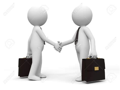 In anglophone countries, shaking hands is considered the standard greeting in business situations. Here is a stock photograph of two people shaking hands ...