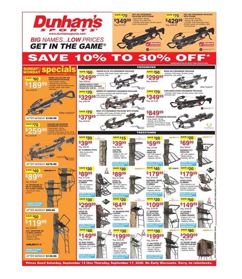 Dunhams Sports Weekly Ad Sep 12 Sep 17 2020