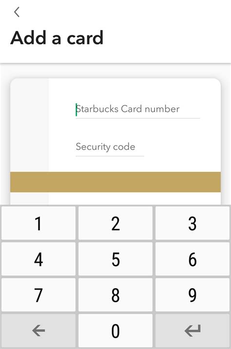The wallet app only shows me the card number without the 8 digit card security code, so i've been unable to manually add the card back to my starbucks app (where i earn in store rewards). Transfer Starbucks Gift Card Balance Onto My Main Card ...