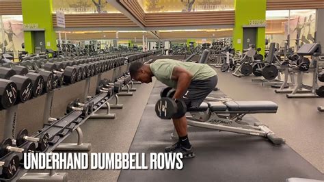 Underhand Dumbbell Rows Youtube