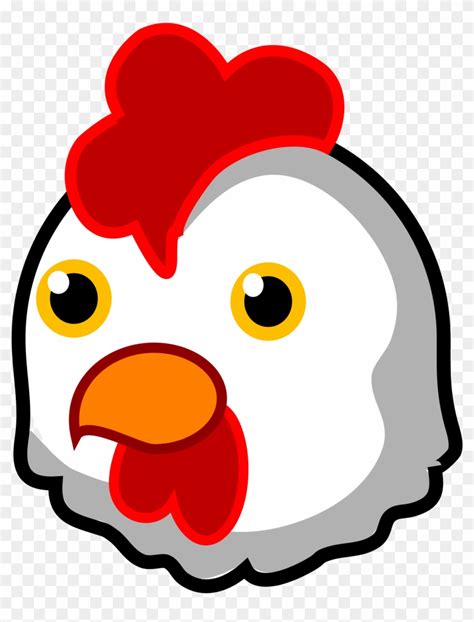 Open Chicken Face Clip Art Free Transparent Png Clipart Images Download