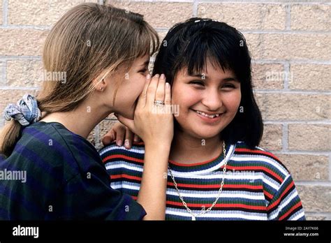 School Girls Talking Secrets Hi Res Stock Photography And Images Alamy