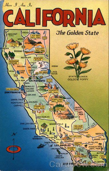 California The Golden State Maps In 2019 California
