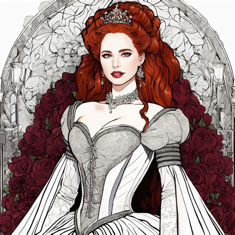 Lexica - "Madelaine Petsch as legendary princess bride", huge updo
