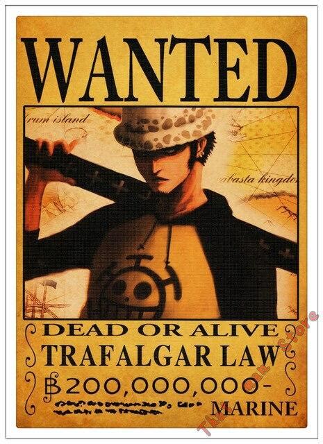Poster One Piece Trafalgar D Law Wanted One Piece Shop