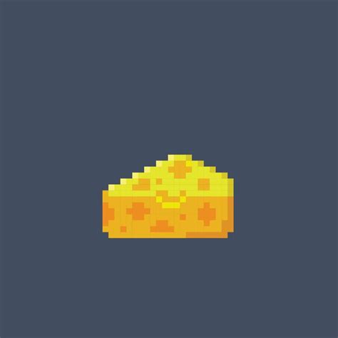 Piece Of Cheese In Pixel Art Style 22909706 Vector Art At Vecteezy