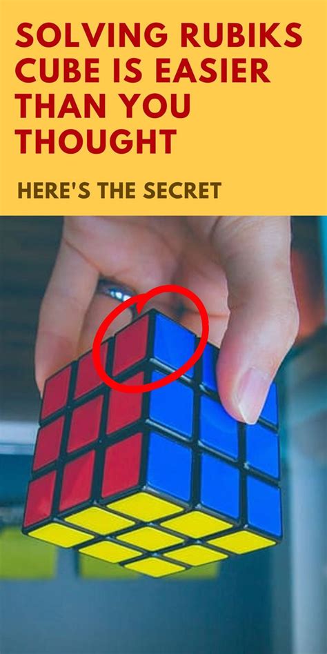 The Secret Solving Rubiks Cube Is Easier Than You Thought Only In 7