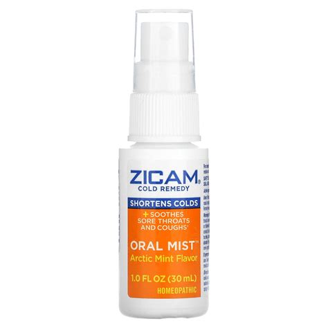 Zicam Oral Mist Cold Remedy Arctic Mint Flavor 1oz For Sale Online Ebay