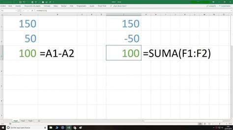 Resta En Excel Hojas De Cálculo Hojas De Cálculo