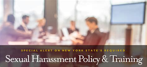 New York State Releases Final Mandated Sexual Harassment Policy