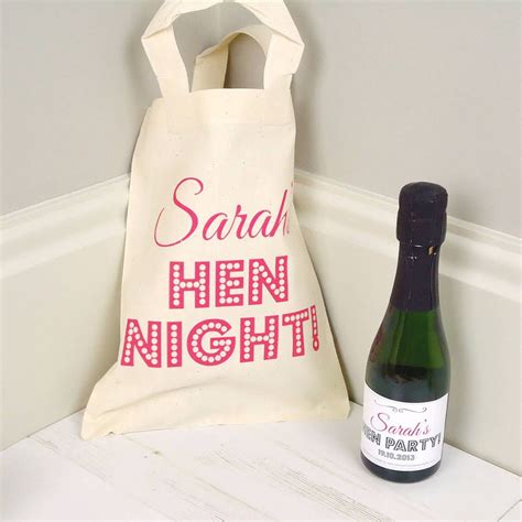 Personalised Hen Party Bag Hen Party Bags Party Bag Hen Party