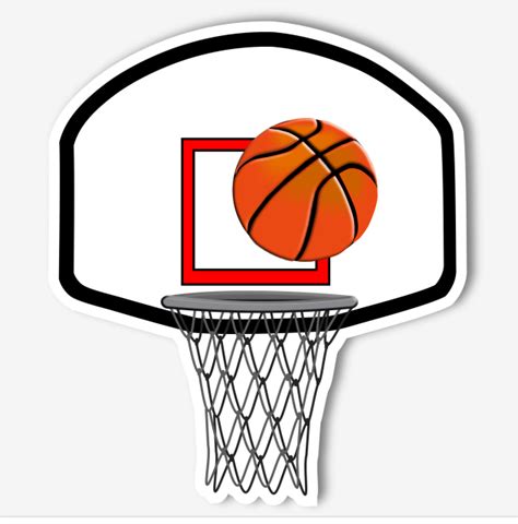 Basketball Hoop Sticker