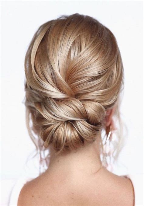 20 Trendy Low Bun Wedding Updos And Hairstyles Hi Miss Puff Long