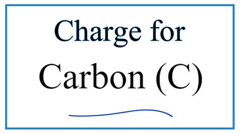 How To Find The Ionic Charge For Carbon C Youtube