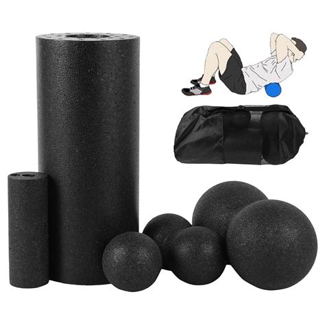 Odomy Foam Roller Set Muscle Roller Set With Massage Stick Massage Ball High Density Massager