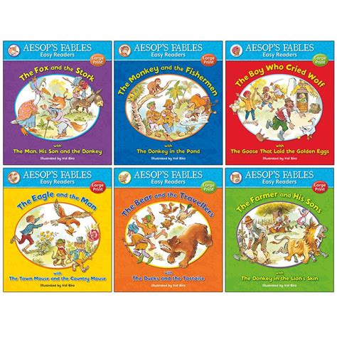 Aesops Fables Easy Readers Collection 6 Books Set By Val Biro The Fox