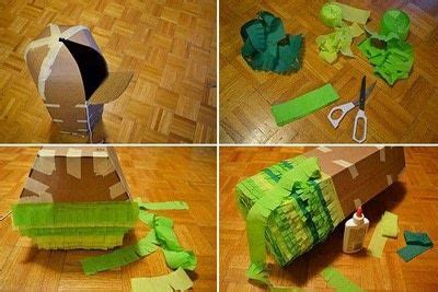 How to make 3d cactus for your home with color papers. DIY Cactus Piñata · How To Make A Piñata · Papercraft on ...