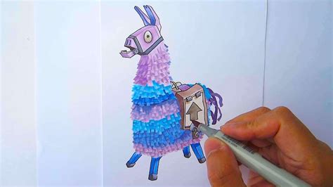 How To Draw Llama From Fortnite Battle Royale Youtube
