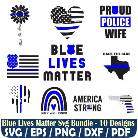 Blue Lives Matters Svg Bundle