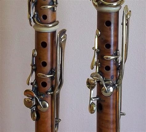 Clarinets In C And Bb Detail Of Reller Keys Gentellet C1830 In