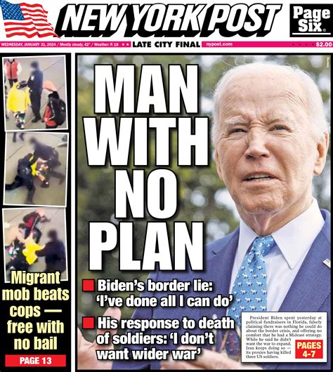 NY Post Cover for January 31, 2024 | New York Post