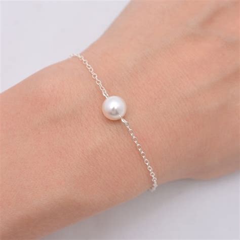 Bracelet Simple Pearl Bracelet Imitation Pearl Bead Gold Chain Bracelets For Women Sh006 In