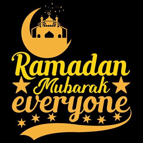 Ramadan Mubarak T Shirt Design Und Vektor Premium Vektor
