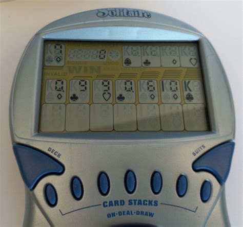 Radica Big Screen Solitaire Handheld Electronic Game W Undo Button
