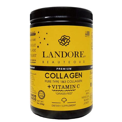 Buy Landore Premium Kosher Bovine Collagen Plus Vitamin C Type 1and3