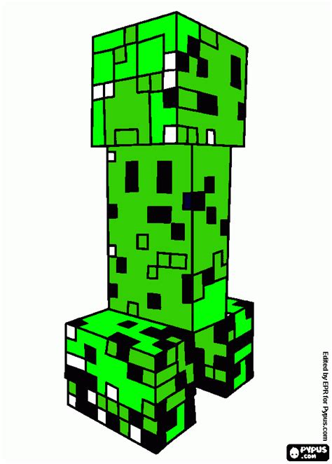 Creeper Dibujo Para Colorear Creeper Dibujo Para Imprimir