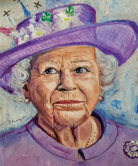 Queen Elizabeth Painting By Joan Hopkins Fine Art America