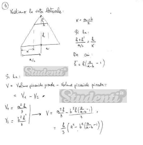 Svolgimento quesito 4 seconda prova matematica tradizionale maturità
