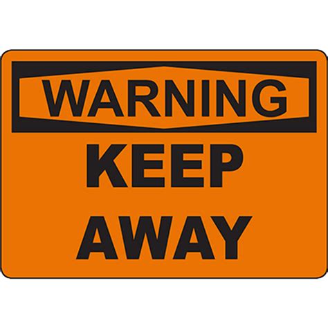 Warning Keep Away Sign Graphic Products
