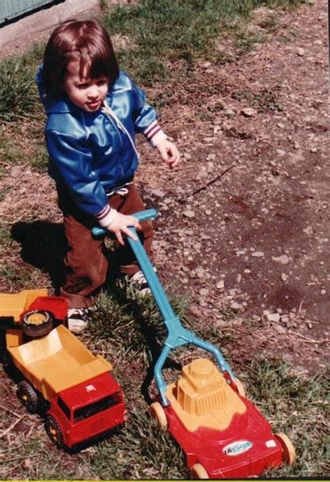 Mowing The Lawn I Used To Have To Push That Thing Up Hill Both Ways