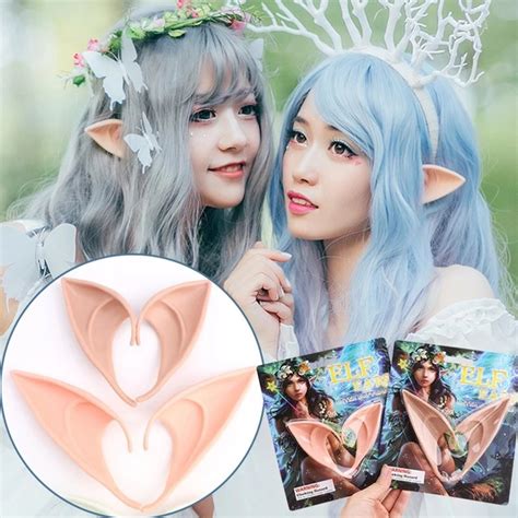 Latex Fairy Pixie Elf Ears Cosplay Accessories Larp Halloween Party