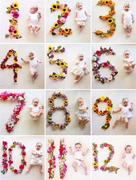 13 Awesome Monthly Baby Photo Ideas Mums Grapevine Newborn Pictures