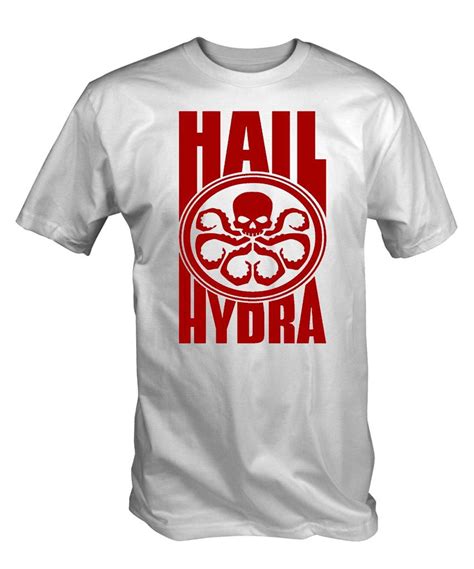 Hail Hydra T Shirt Tee Tshirt Comic Lee Geek Shield Aim Arnold Brown