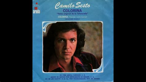 Camilo Sesto Colorina 1980 Youtube