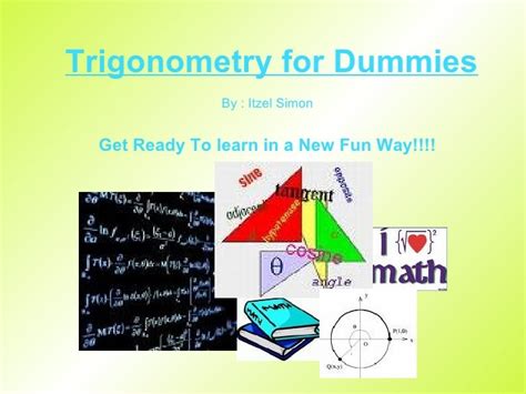 Trigonometry For Dummies By Itzels