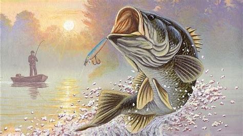 25 Best Images About Bass Fishing Art On Pinterest Bass Lures A Tree