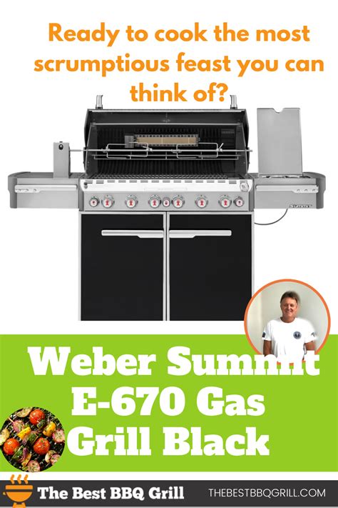 Weber Summit E 670 Gas Grill In Black Gas Grill Weber Barbecue Grilling
