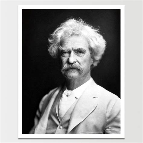 Mark Twain Portrait Print Remastered With Images Mark Twain