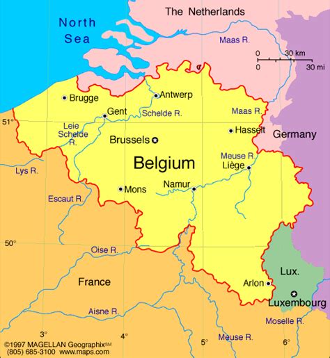 Belgium Map Infoplease